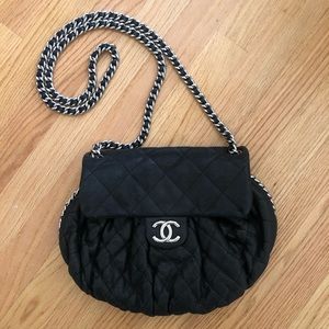 Chanel Medium Chain Around Crossbody Flap Bag SHW
